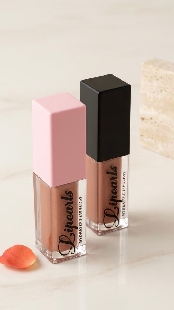 Pearlessence Beauty — nude Lipearls hydrating lipgloss duo